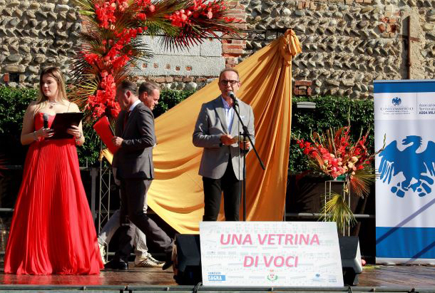 Intervento Legnani premiazione Una Vetrina di Voci Cassano d'Adda 